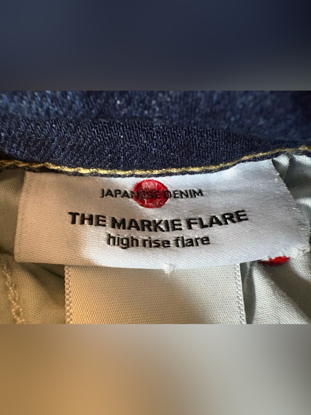 Joe’s Jeans The Markie Flare Miyu Japanese Denim Size 28 High Rise Raw Hem Y2K - Picture 3 of 14